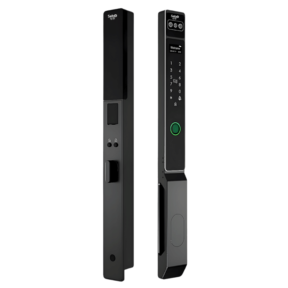 กลอนประตูดิจิตอลดอล็อค SEBO JIDOOR A8TT MAXFACE สำหรับประตูมีมุ้งลวด